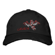sun dragon Canada, Embroidered Baseball Cap