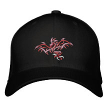 sun dragon embroidered hat