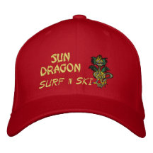 Sun Dragon Surf n ski Hat Embroidered Hat
