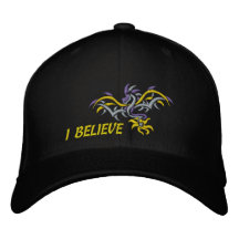 sun dragon  yellow sun embroidered hat