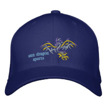 sun dragon  yellow sun embroidered hats
