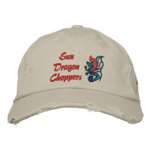 Sun DragonChoppers Embroidered Baseball Caps