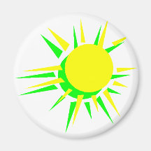 Sun Fridge Magnet