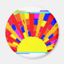 Sun Fridge Magnet