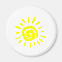 Sun Fridge Magnet