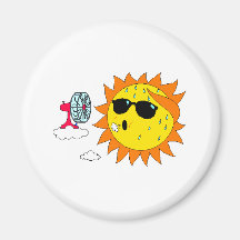 Sun Refrigerator Magnet