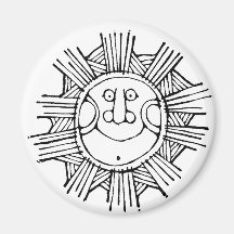 Sun Refrigerator Magnets