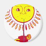 Sun Refrigerator Magnets