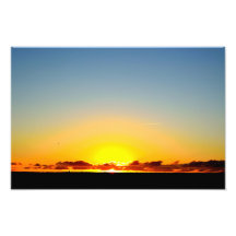 Sun rise fotoafdrukken
