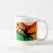 Sunburst and Net Soccer Goalie Mugs