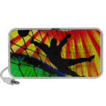 Sunburst & Net Soccer Goalie Mp3 Speakers