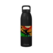 Sunburst & Net Soccer Goalie Water Bottles