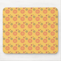 Sunburst pattern mouse pad