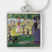Sunday Afternoon on the Island of La Grande Jatte Key Chains