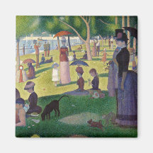 Sunday Afternoon on the Island of La Grande Jatte Fridge Magnets