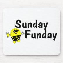 Sunday Funday Smiley Mousemat