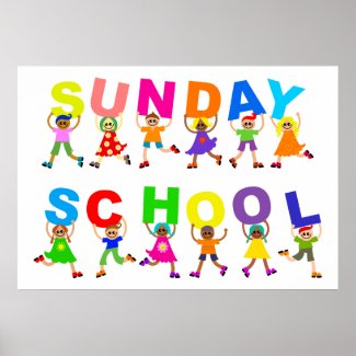 Christian Poster: Sunday School