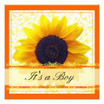 Sunflower Babyshower Invitation invitations