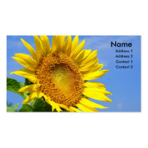 Sunflower Business Card Template