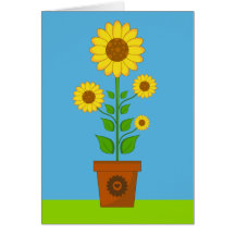 Sunflower Card