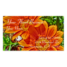 Sunflower customisable business cards