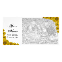 Sunflower Edge Graduation Announcement Photo Card