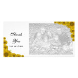Sunflower Edge Thank You Photo Cards