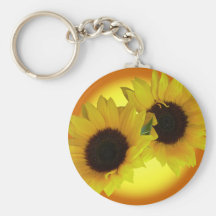 Sunflower Key Chains Cheerful Yellow Flower Gifts