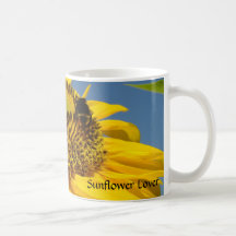 Sunflower Lover Coffee Cup Yellow Sun Flowers Coffee Mugs