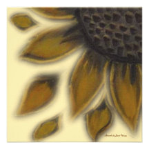 Sunflower Petals Personalized Invitation