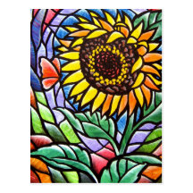 Sunflower Postcard