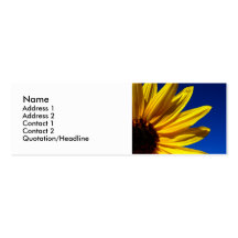 Sunflower Profile Card Business Card Template