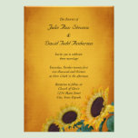 Sunflower Wedding Invitation Card invitations