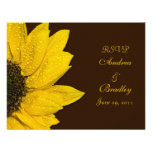 Sunflower Wedding Response Card Invites