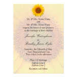Sunflower Wedding Stationary Invitations invitations
