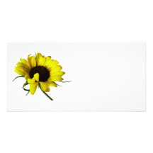 Sunflower With Naturally Curly Hair Personalized Photo Card