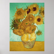 Sunflowers, 1888 poster