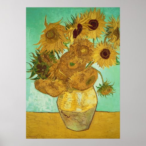 Sunflowers, 1888 poster