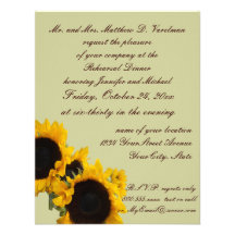Sunflowers on Sage Green Invite