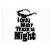 Sunglasses After Dark Postcard