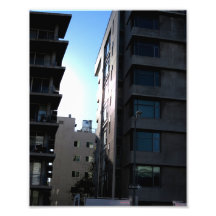 Sunlight Between Buildings Photo Art