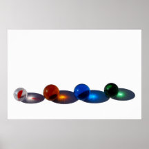 Sunlit Marbles Poster