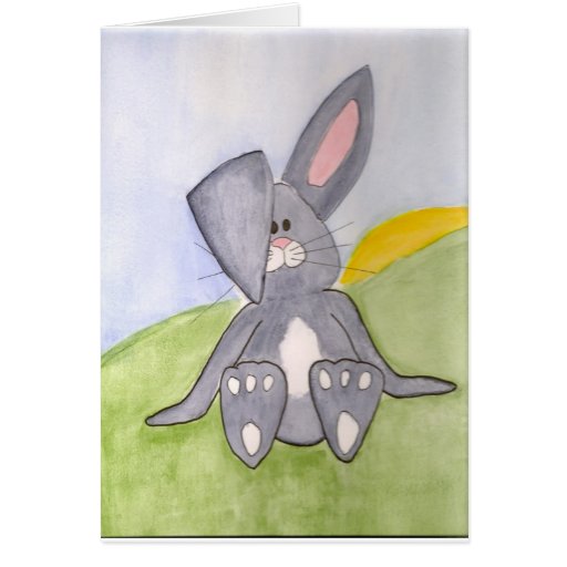 Sunny Bunny Blank Card