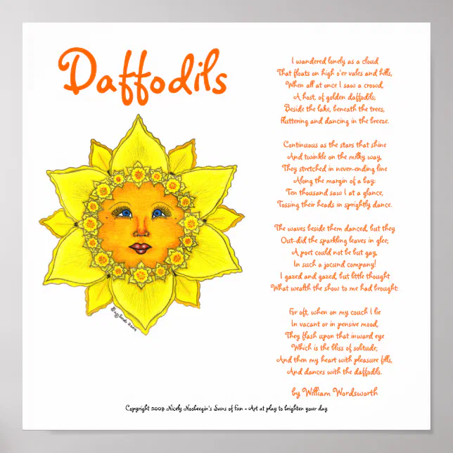 Sunny Daffodil Poster Zazzle