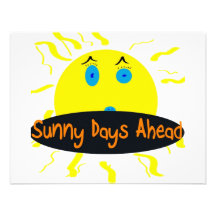 sunny days ahead invitation