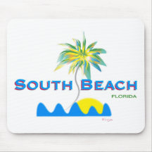 Sunny South Beach, Florida Mouse Pads