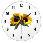 Sunny Sunflowers Round Wallclocks