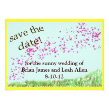 Sunny wedding personalized invites