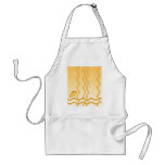 Sunny Yellow Waves Abstract Design. Aprons