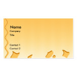 Sunny Yellow Waves Abstract Design. business cards